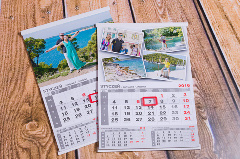 Kalendarz z własnych zdjęć, odrywane kalendarium